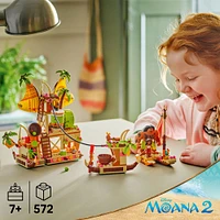 LEGO Disney Moana 2 Kakamora Barge Kids Toy - Pretend Play Building Set for Girls & Boys 7+ - 43258