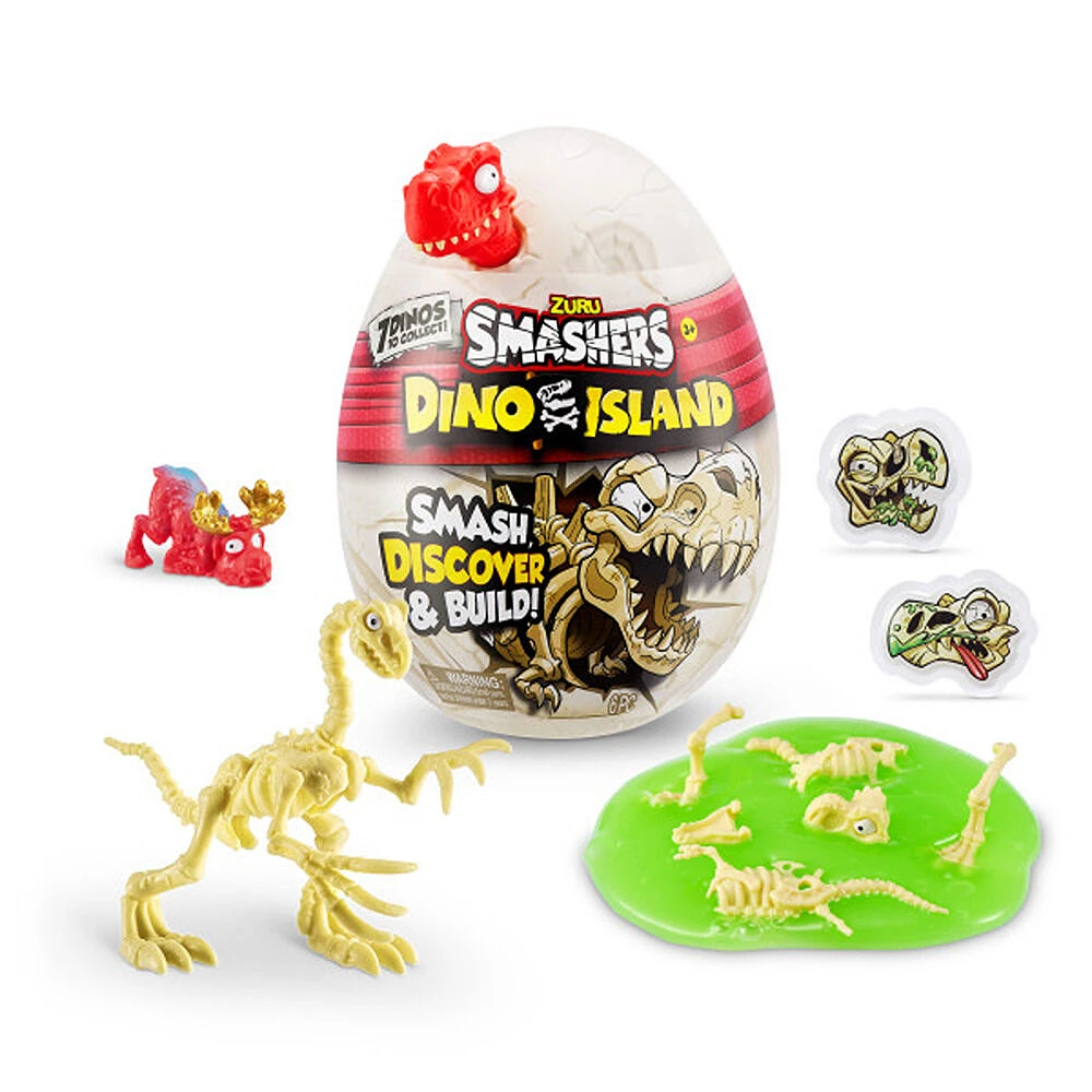 Jouet à collectionner Zuru Smashers Dino Island Nano Egg (les styles peuvent varier)