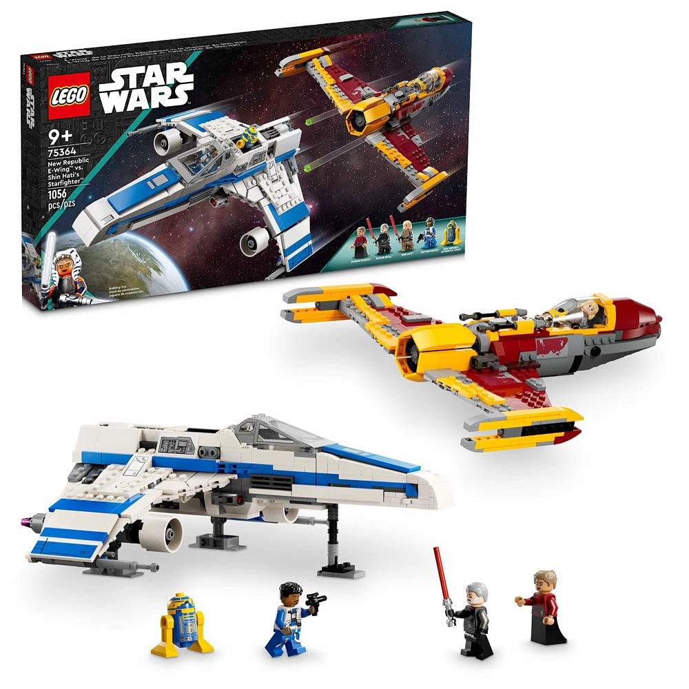 LEGO Star Wars E-Wing de la Nouvelle République vs le chasseur de Shin Hati 75364 (1 056 pièces)