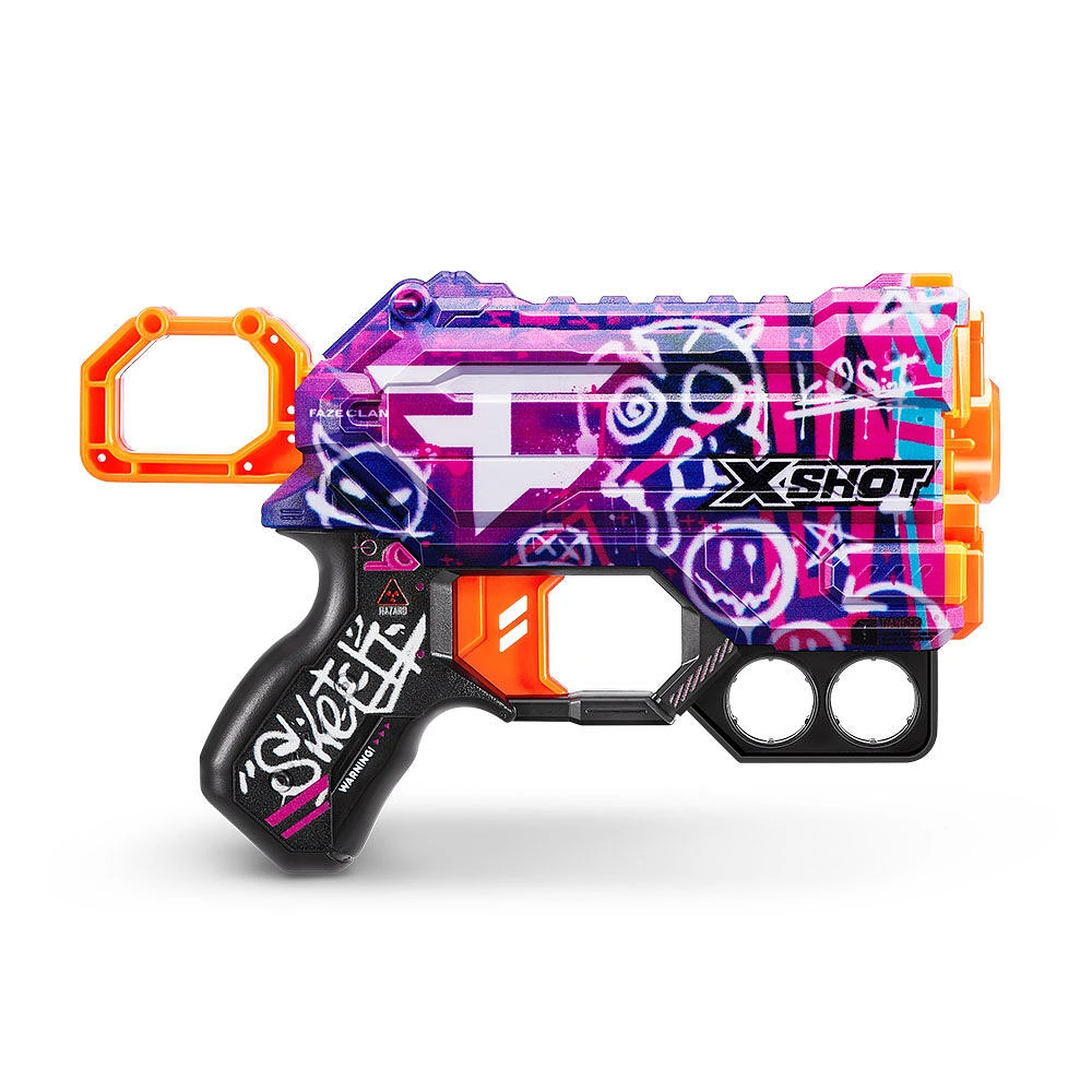 Pistolet mystère FaZe Clan Menace X-Shot Skins (4 fléchettes) par ZURU