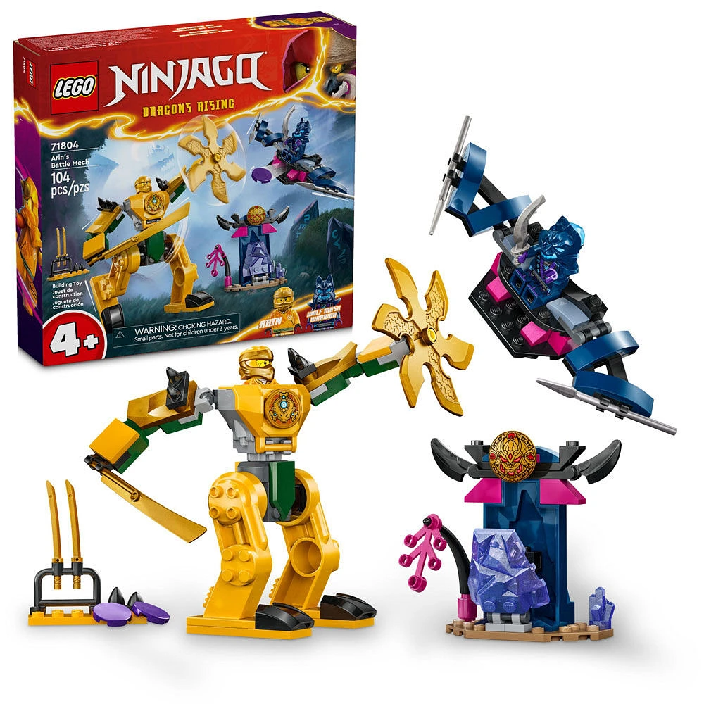 Ensemble de jouet LEGO NINJAGO Le robot de combat d'Arin 71804