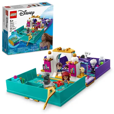 LEGO Disney The Little Mermaid Story Book 43213 Building Toy Set (134 Pieces)