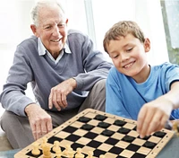 Ideal Games - Classic Wood Chess & Checkers