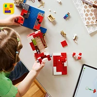 LEGO Minecraft La maison mooshroom Ensemble de jouet inspiré des jeux vidéo pour les enfants dans les champs de champignon 21270