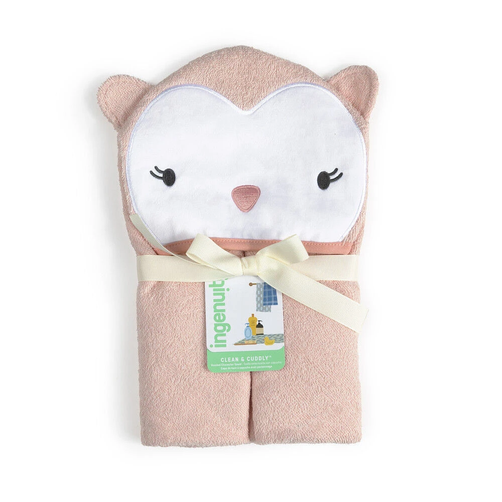 Ingenuity Clean & Cuddly Hooded Character Towel - Edi