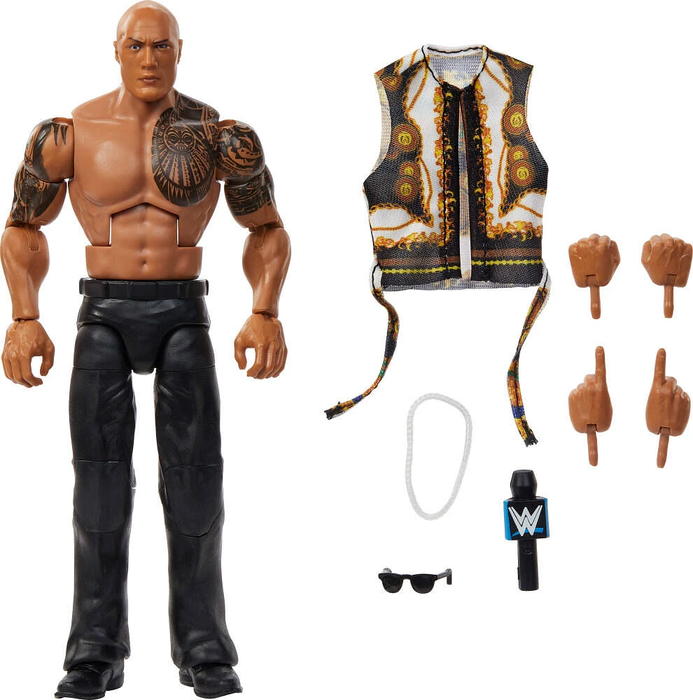 WWE-Élite The Rock-Figurine articulée 15cm Series115