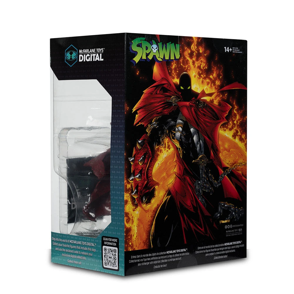 SPAWN 12"Posed Figure -SPAWN #95 with Digital Collectible McFarlane Toys 30th Anniversary