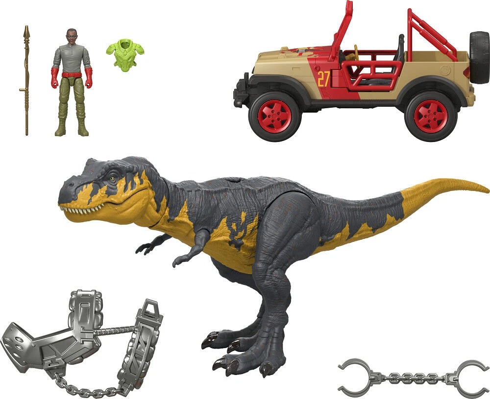 Jurassic Park Tyrannosaurus Rex Off-Road Tracker Pack Set