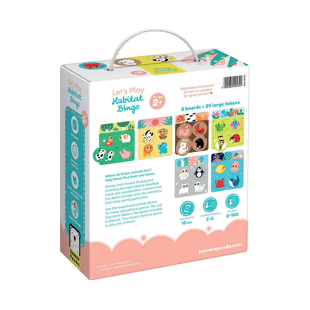 Banana Panda Jouons au jeu de bingo Habitat (30 pièces) - Édition anglaise - Notre exclusivité