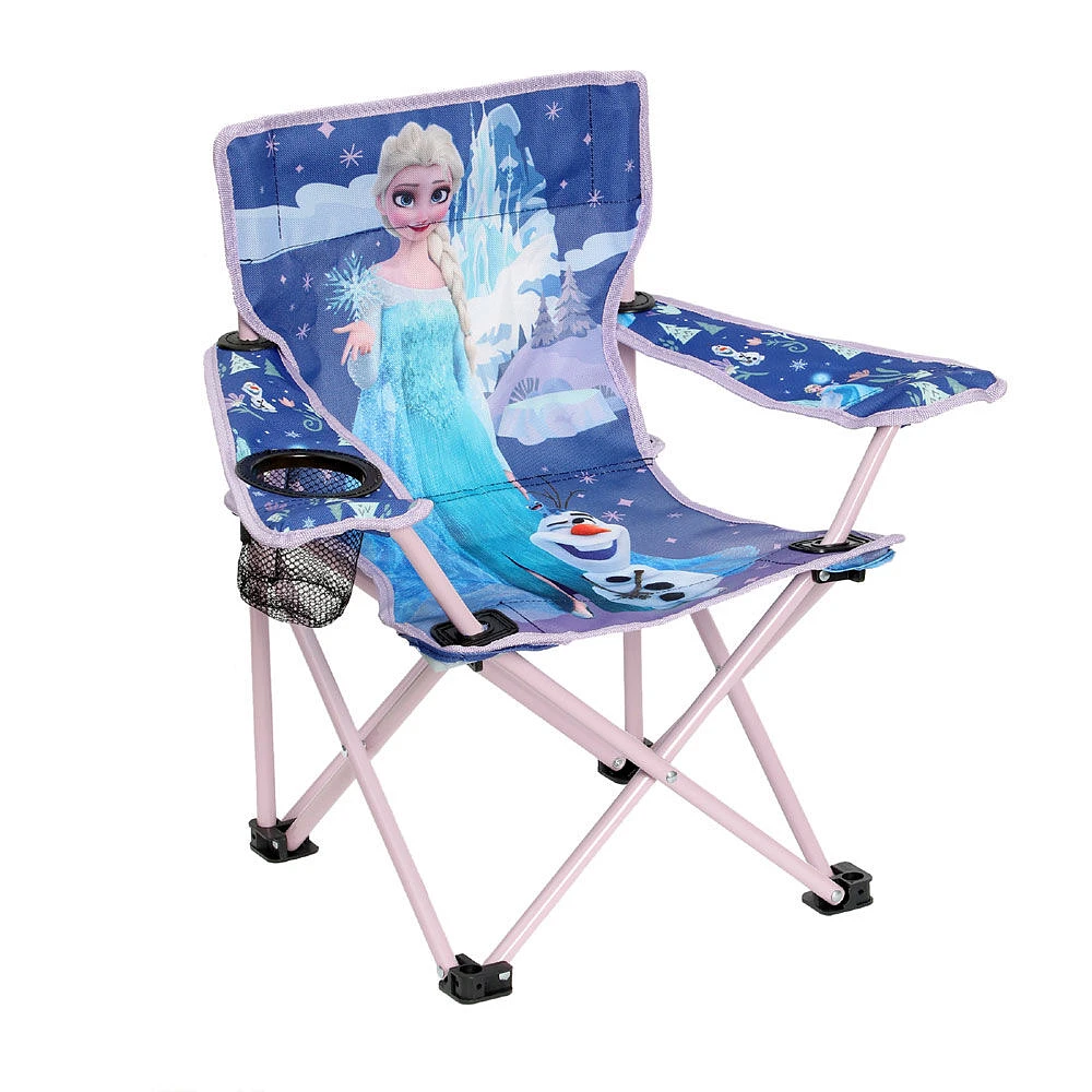 Frozen Camp Chair + Cup Holder