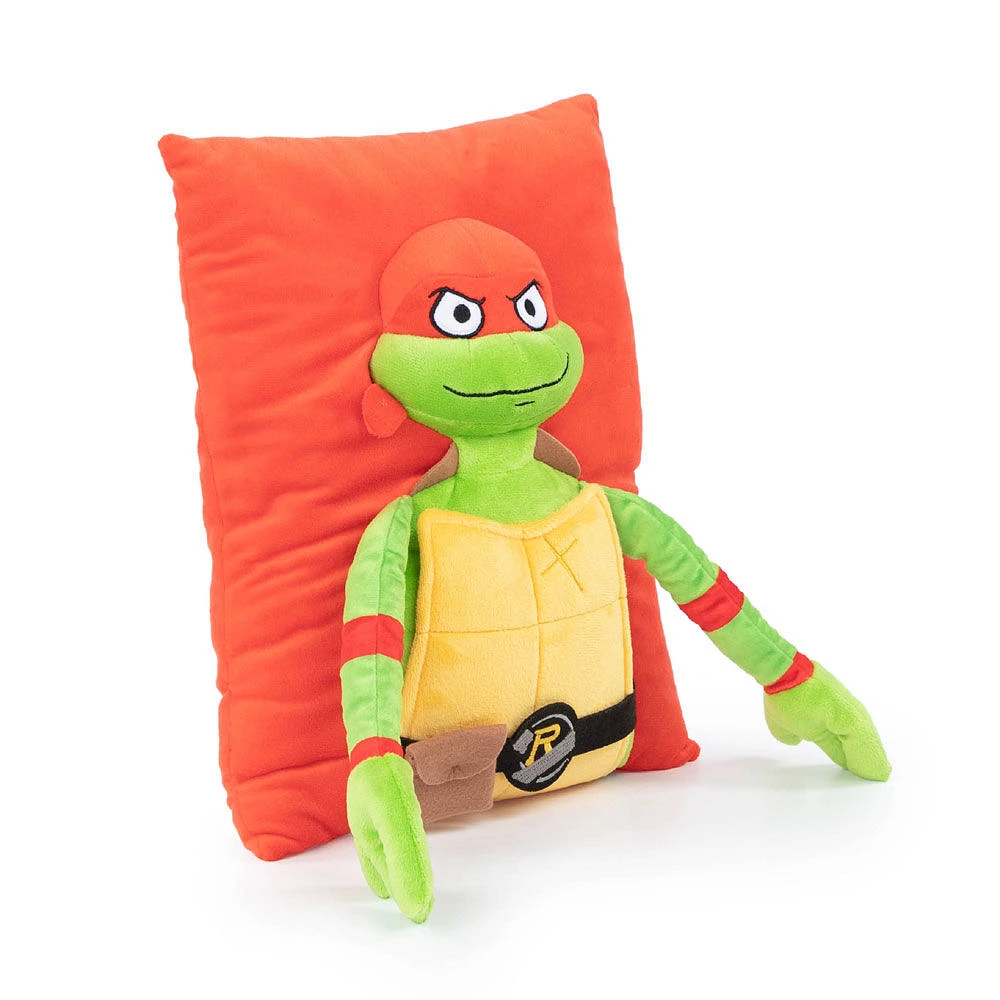 Les Tortues Ninja Raphael Oreiller Câlin en Peluche 3D, 28 x 38 cm