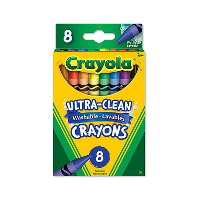 Crayons de cire lavables, couleurs variées
