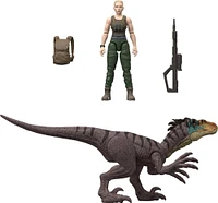 Jurassic World Rebirth Coffret figurines Zora Bennett, Vélociraptor