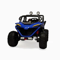 KIDSVIP Licensed Sport MX 2x12V 4x4 Kids Ride-On 2-Seater UTV Buggy - Blue - English Edition
