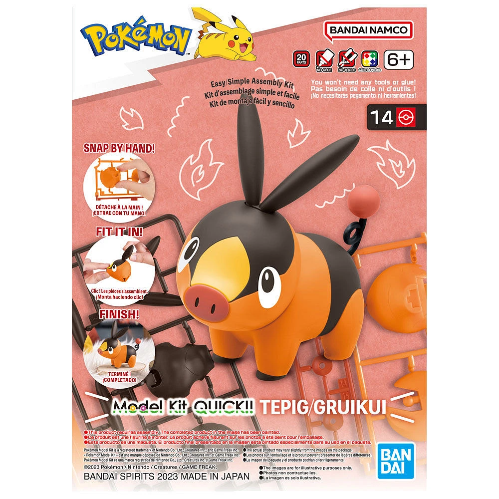 Pokemon Model Kit QUICK!! 14 TEPIG