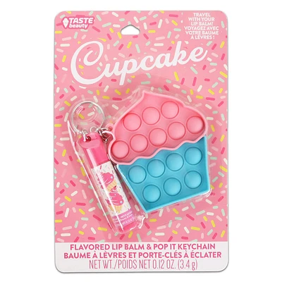 Baume à Lèvres avec Jeu Tactile Porte-Clés - Petit Gâteau