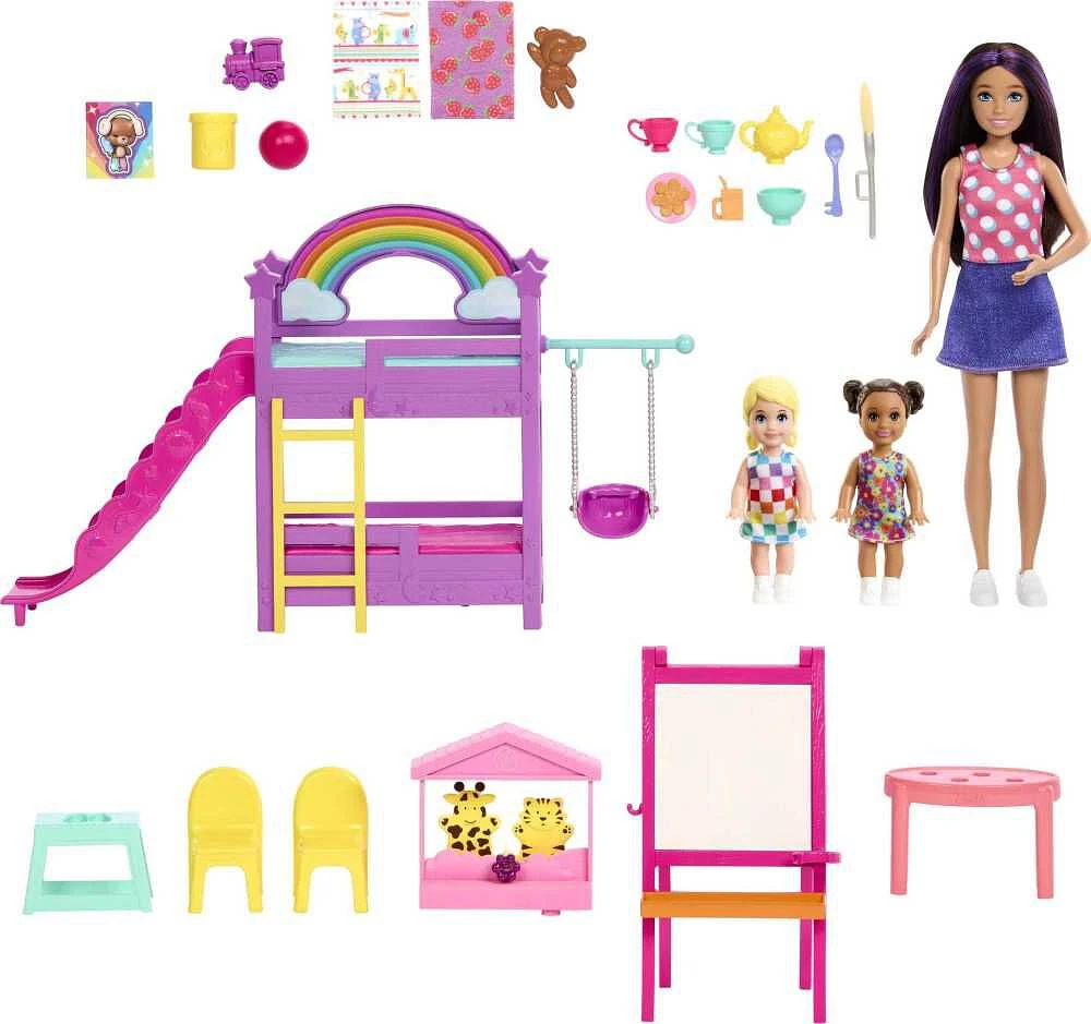 Barbie-Skipper Premiers Jobs Coffret Garderie-Poupées et accessoires