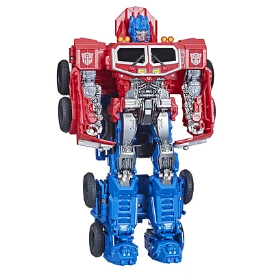 Transformers Toys Transformers: Rise of the Beasts Movie, Smash Changer Optimus Prime Action Figure, 9-inch