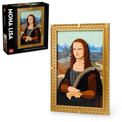 LEGO Art Mona Lisa Painting, Leonardo da Vinci Artwork for Build and Display, Home Decor Idea, Wall Art Building Set for Adults, Creative Activity Gift for Men, Women and Art Lovers, 31213