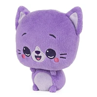 GUND Drops, Peggy Purrs, Animal en peluche tout doux et expressif premium, violet, 15,2 cm