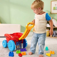 MEGA BLOKS-Wagon Ramasseur de Blocs First Builders
