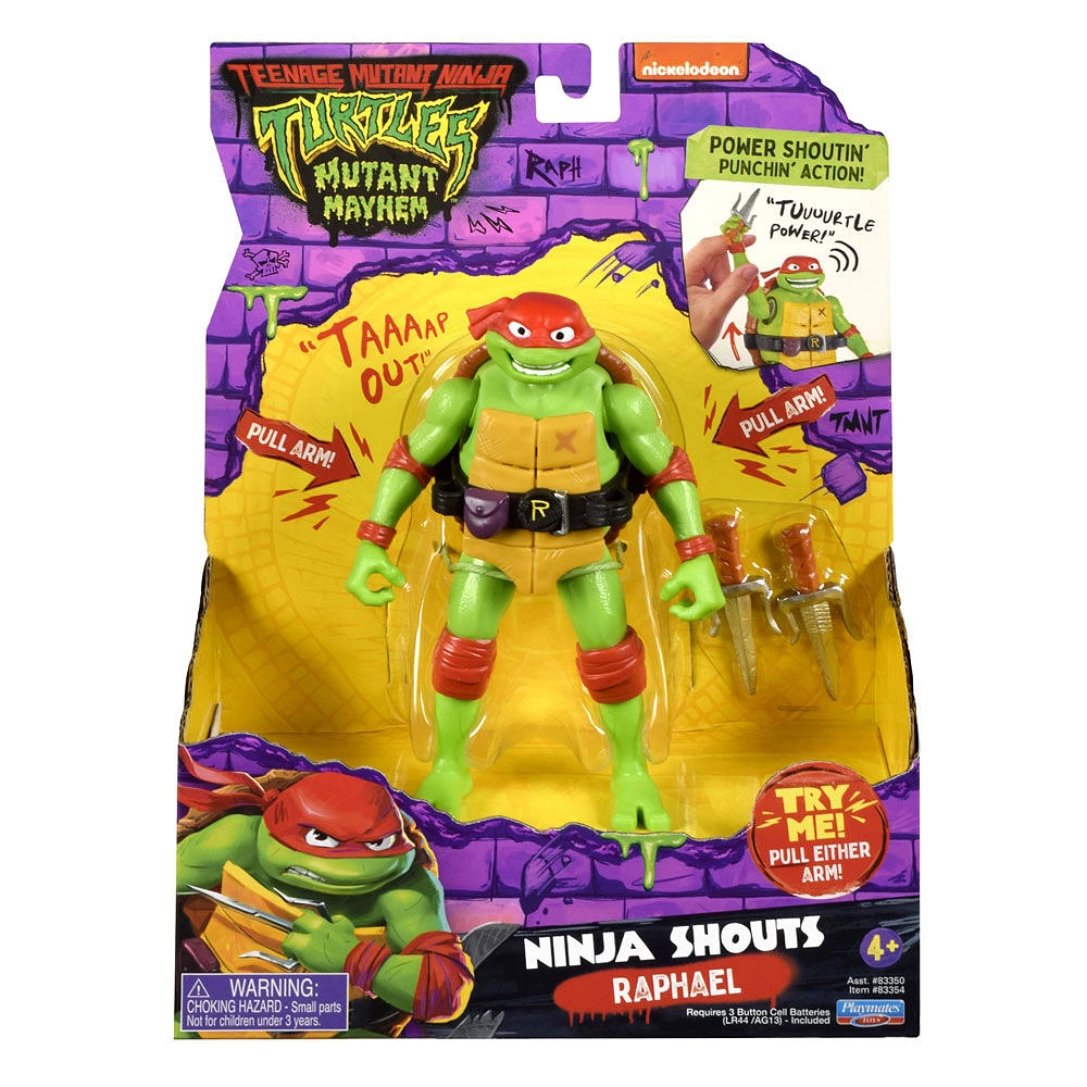Teenage Mutant Ninja Turtles: Mutant Mayhem Raphael Deluxe Ninja Shouts Figure