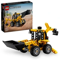 LEGO Technic Backhoe Loader Construction Toy - with Usable Back Digger, Scoop, & Outriggers - 42197