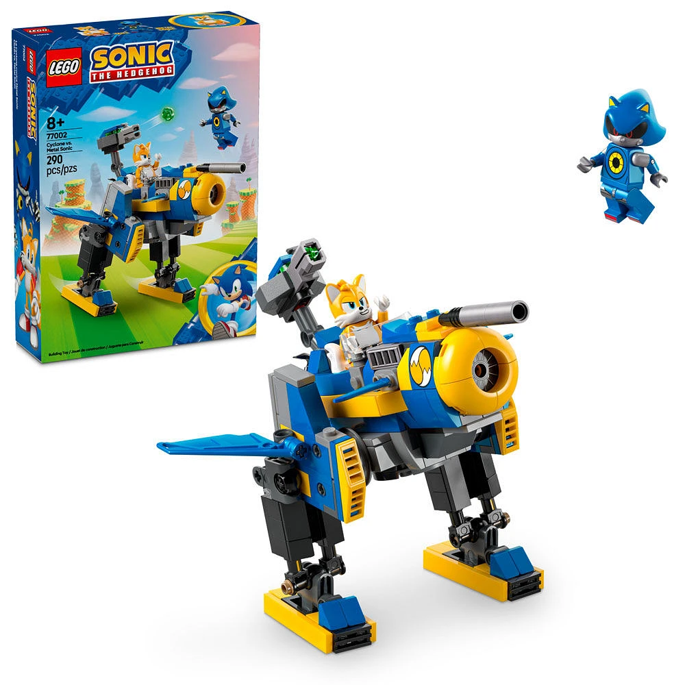 LEGO Sonic the Hedgehog Cyclone vs. Metal Sonic - Building Toy for Kids - Mech Suit with 2 Minifigures - 77002