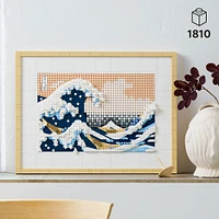 LEGO Art Hokusai - The Great Wave 31208 Building Kit; Japanese Wall Decor or Hobby Gift for Art Lovers and Adults (1,810 Pieces)