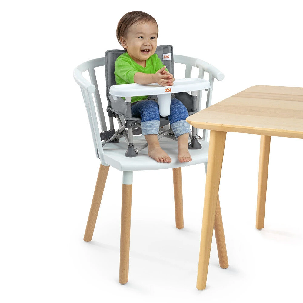 Bright Starts Pop ‘N Sit Portable Booster Seat - Grey