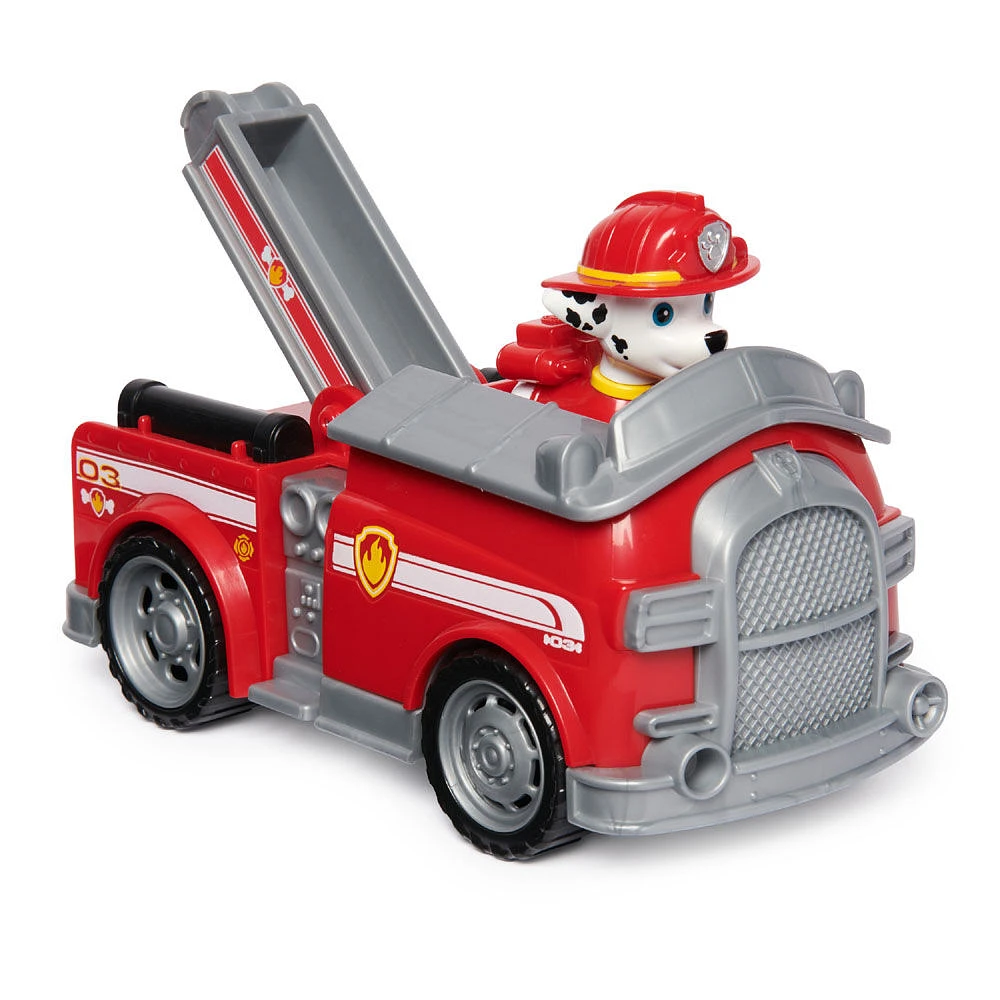 PAW Patrol, Marshall's Firetruck, Toy Truck with Collectible Action Figure, Sustainably Minded Kids Toys