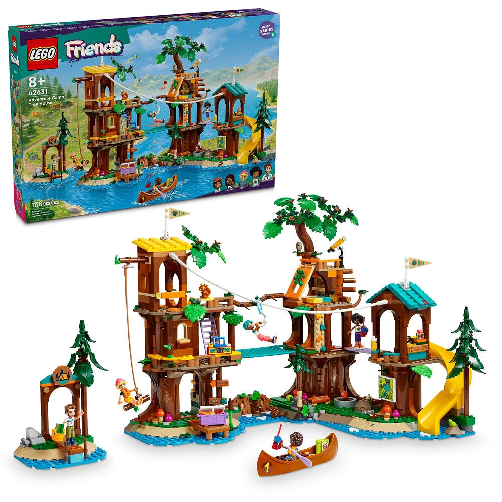 LEGO Friends Adventure Camp Tree House Camping Playset Toy, Gift Idea for Kids 42631