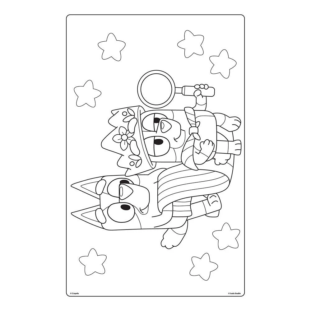 Crayola Giant Colouring Pages, Bluey