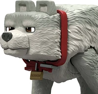 Minecraft Dennis the Wolf Action Figure & Accessories, 3.25-inch Toy Set Inspired by A Minecraft Movie