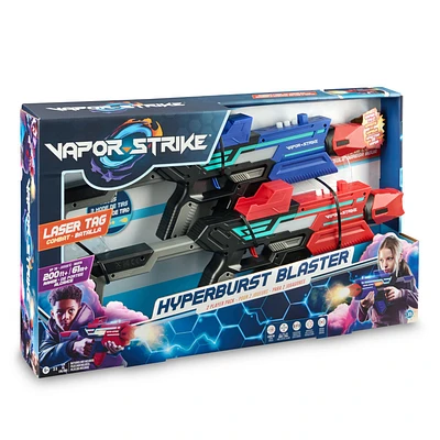 Vapor Strike Hyperburst Blasters 2 Player Pack, Lights, Sounds & Vapor Effects, Laser Tag Style Battle (Set of 2 Deluxe Blasters)