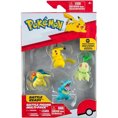 Pokémon - Figurine de combat, paquet de 4