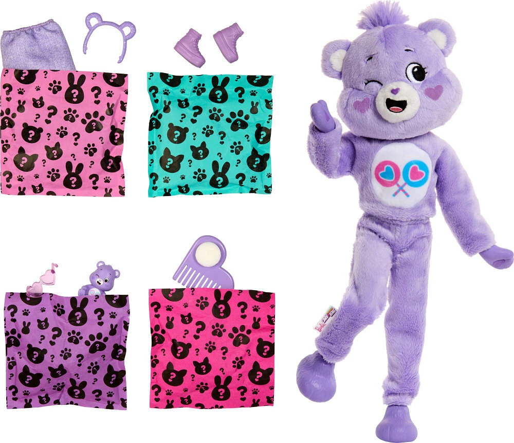 Barbie Cutie Reveal Care Bears Poupée et acc. Costume Égalours