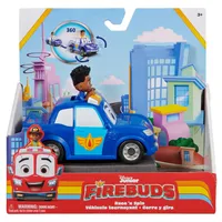 Disney Junior Firebuds Jayden & Piston Action Figure & Police Car