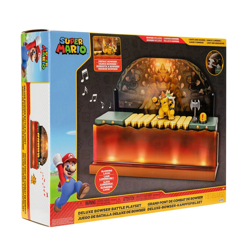 Nintendo 2.5 Inch Deluxe Bowser Battle Playset