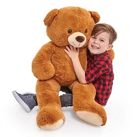 Ourson géant en peluche Snuggle Buddies Bertie de 1 m - Notre exclusivité - Édition anglaise