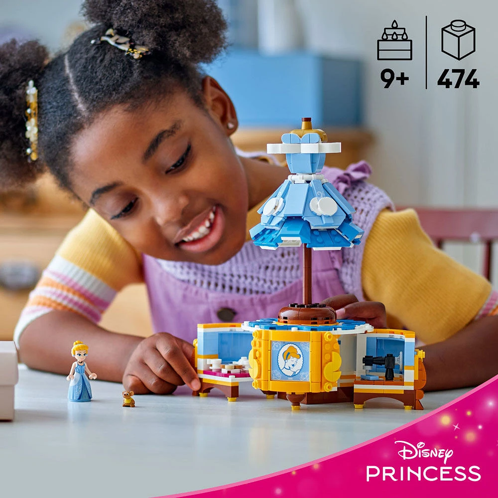 LEGO l Disney Princess La robe de Cendrillon, Ensemble de construction avec personnage pour jeu de simulation 43266