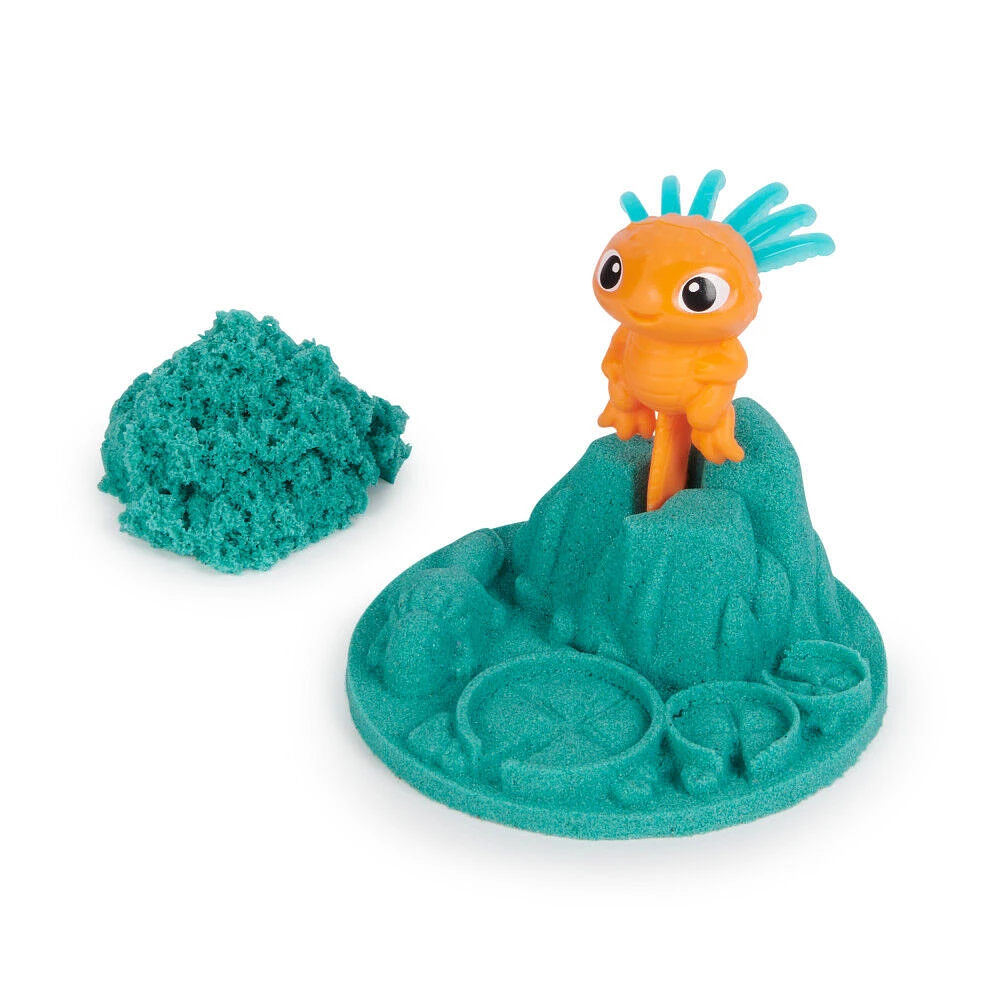 Kinetic Sand, Surprise Wild Critters, 113 g de sable, Figurine surprise et boîte de rangement réutilisable avec couvercle, jouets sensoriels