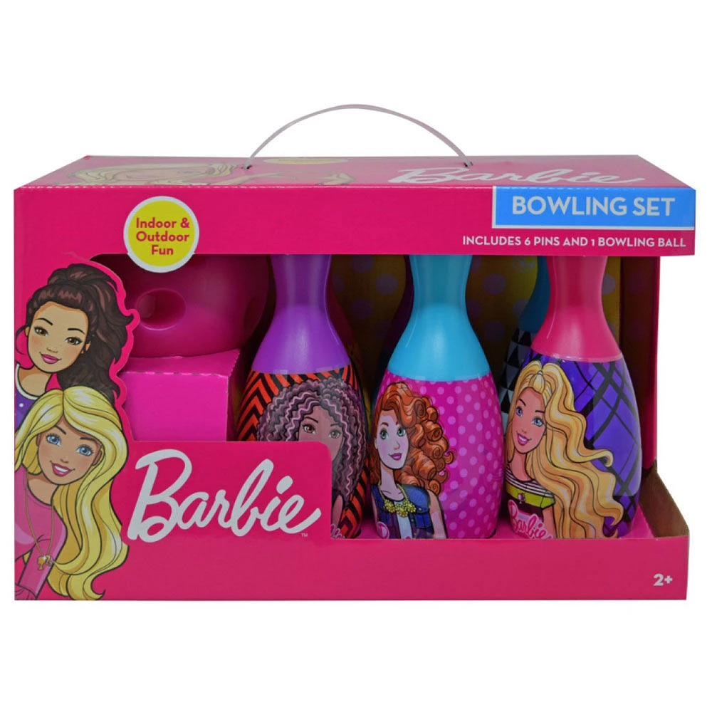 Ensemble de bowling Barbie dans une boîte d'affichage