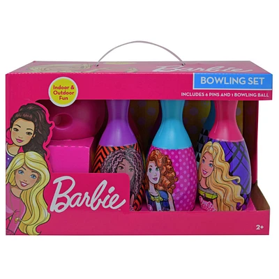 Ensemble de bowling Barbie dans une boîte d'affichage