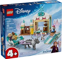 LEGO Disney La Reine des neiges L'aventure en traîneau d'Anna, Jouet de modèle réduit à construire pour les amateurs de fantaisie 43256