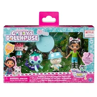 DreamWorks Gabby's Dollhouse, Coffret cadeau édition camping avec figurines Gabby Girl, Pandy Paws, Baby Box et MerCat