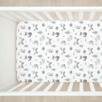 Lot de 2 draps en flanelle Koala Baby à motif renard et carreaux