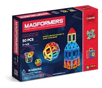 Magformers - Ensemble de base arc-en-ciel de 50 pièces - Édition anglaise