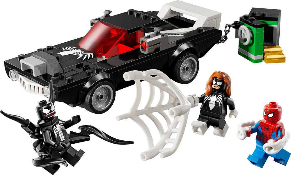 LEGO Marvel Spider-Man vs. Venom Muscle Car Toy - with Spider-Man, Venom, and Spider-Woman Minifigures - 76309