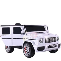 KidsVip 12V Kids & Toddlers Mercedes G63 Ride on car w/Remote Control - White